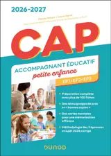 CAP accompagnant éducatif petite enfance : EP1, EP2, EP3 : 2026-2027