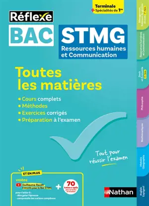 Bac STMG ressources humaines et communication, terminale + spécialités de 1re : toutes les matières