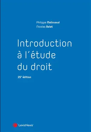 Introduction à l'étude du droit