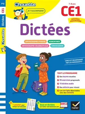 Dictées CE1, 7-8 ans : nouveau programme