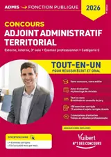Adjoint administratif territorial : externe, interne, 3e voie, examen professionnel, catégorie C : tout-en-un, concours 2026