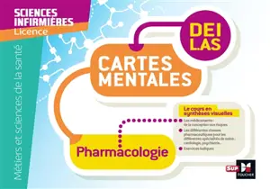 Pharmacologie : cartes mentales, DEI, L.AS : métiers et sciences de la santé, sciences infirmières, licence