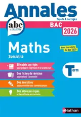 Maths spécialité terminale : bac 2026