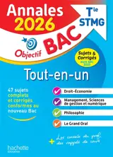 Tout-en-un terminale STMG : annales 2026, sujets et corrigés