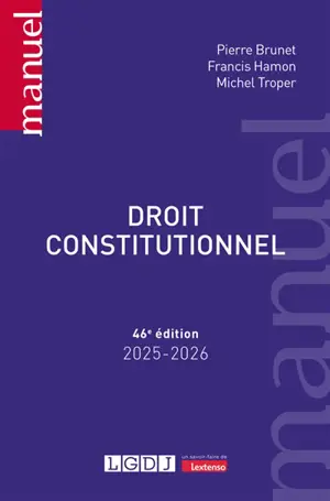 Droit constitutionnel : 2025-2026