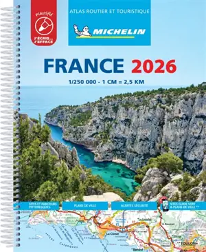 France 2026 : atlas routier et touristique : plastifié