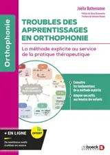 Troubles des apprentissages en orthophonie : la méthode explicite au service de la pratique thérapeutique