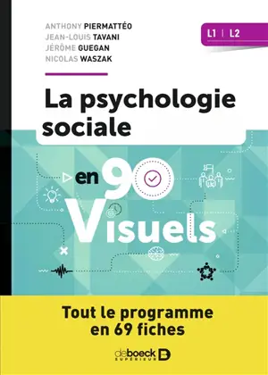 La psychologie sociale en 90 visuels : L1, L2 : tout le programme en 69 fiches