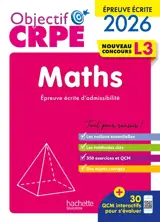 Maths : épreuve écrite d'admissibilité L3 : 2026-2027
