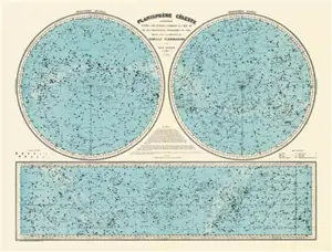 Planisphère céleste. Celestial planisphere