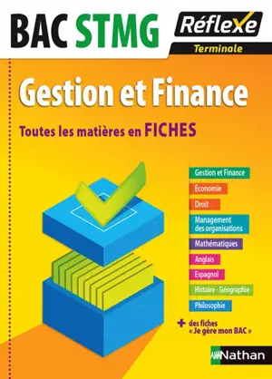 Gestion et finance terminale bac STMG : toutes les matières en fiches