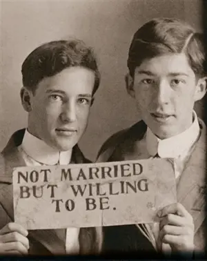 Un siècle de photographies, 1850-1950 : collection Nini-Treadwell. Des hommes amoureux