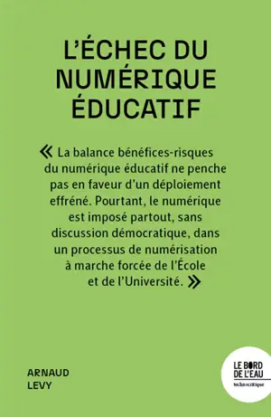 L'échec du numérique éducatif