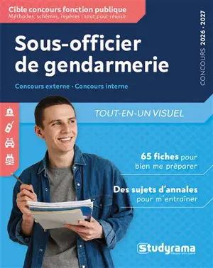 Sous-officier de gendarmerie : concours extenne, concours interne 2026-2027 : tout-en-un visuel