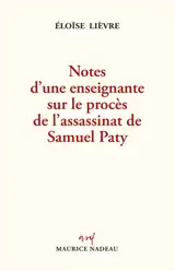 Notes d'une enseignante sur le procès de l'assassinat de Samuel Paty