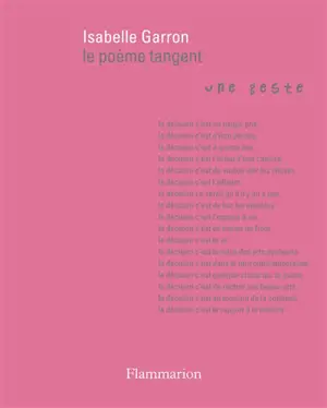 Le poème tangent : une geste