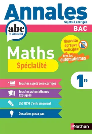 Maths spécialité 1re : nouvelle épreuve anticipée, avec les automatismes