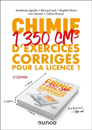 Chimie : 1.350 cm3 d'exercices corrigés pour la licence 1
