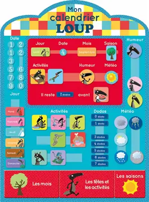 Mon calendrier en tissu loup