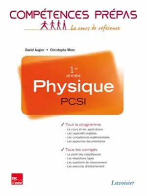 Physique PCSI 1re année : nouveaux programmes 2013