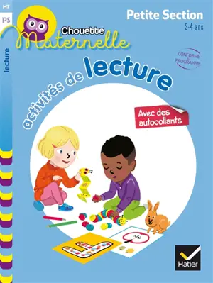 Activités de lecture, maternelle petite section, 3-4 ans