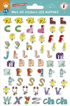 Mes 60 stickers Les Alphas : 4-6 ans