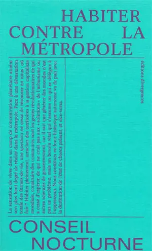 Habiter contre la métropole