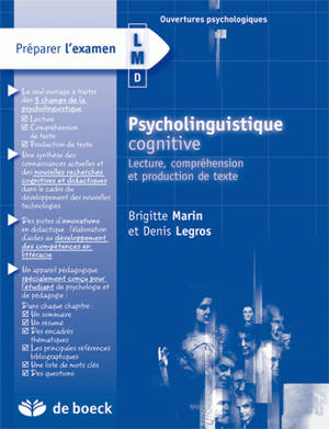 Psycholinguistique cognitive (Préparer l'examen)