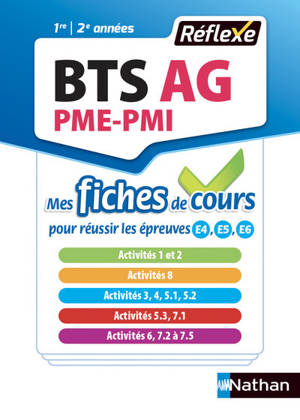 BTS Assistant de Gestion PME-PMI (Mes fiches de cours - Réflexe N°6) - 2018