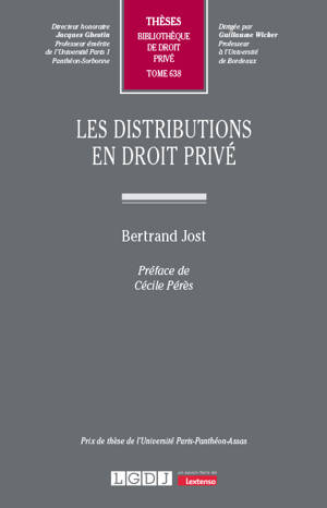 Les distributions en droit privé