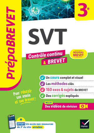 Prépabrevet - SVT 3e - Brevet 2026