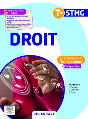 Le programme en situations Droit Tle STMG (2024) - Pochette élève