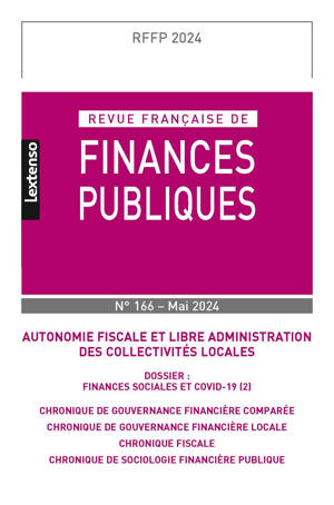 Revue française des Finances Publiques n°166 - 2024
