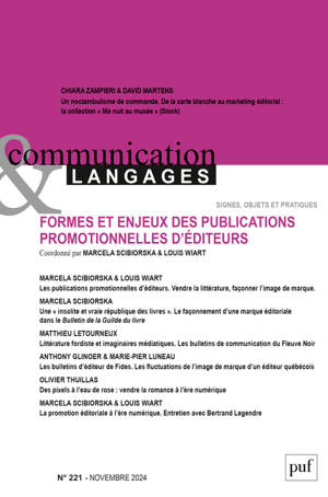 COMMUNICATION ET LANGAGES 2024, N.221
