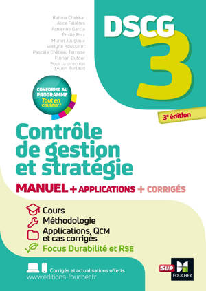 DSCG 3 - Contrôle de gestion et stratégie - Manuel et applications 2025-2026