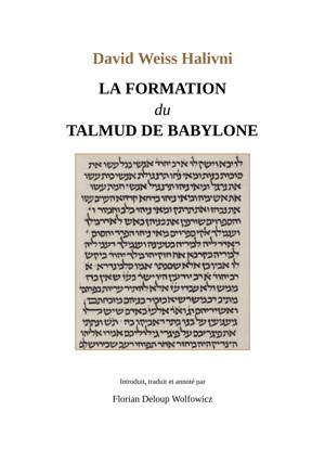 La formation du Talmud de Babylone