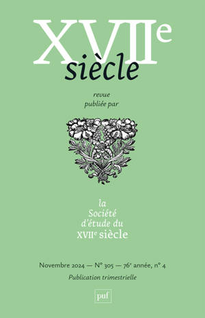 XVIIE SIECLE 2024, N.305