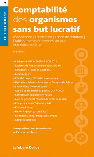 Comptabilité des organismes sans but lucratif. 5e éd.