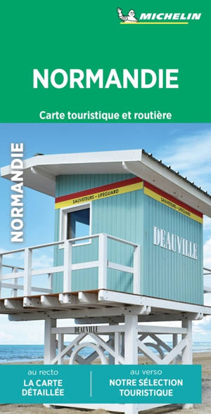 Carte routière et touristique Normandie