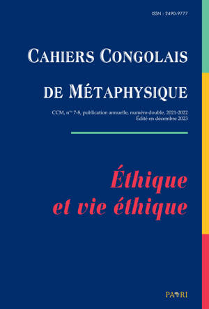 Cahiers Congolais de Métaphysique (CCM) N° 7 & 8