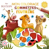 Disney Le Roi Lion - Mon coloriage gommettes en feutrine