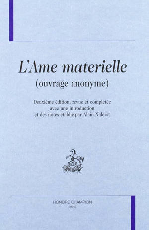 L'Ame materielle