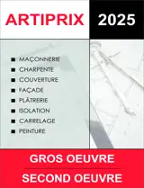 ARTIPRIX GROS ŒUVRE - SECOND ŒUVRE - 2025