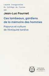 Ces lambeaux, gardiens de la mémoire des hommes - papyrus et culture de l'Antiquité tardive