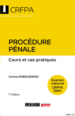 Procédure pénale - Examen national CRFPA ENM