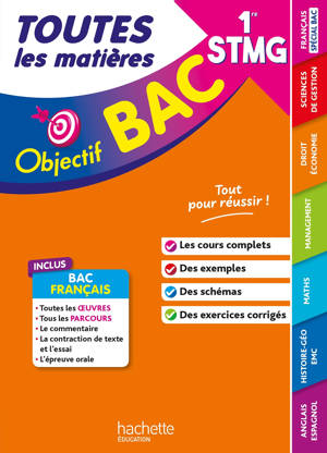 Objectif BAC 2026 - 1re STMG Toutes les matières