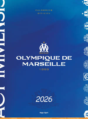 Calendrier mural Olympique de Marseille 2026