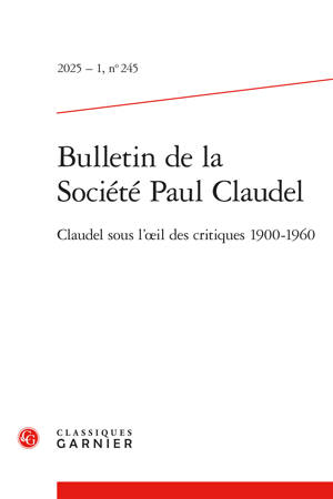 Bulletin de la Société Paul Claudel