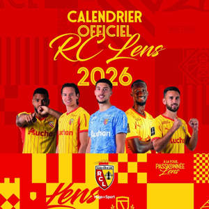 Calendrier mural RC Lens 2026