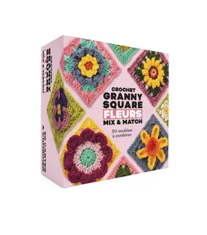 Crochet granny square fleurs mixetmatch